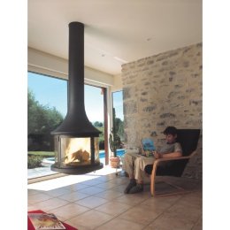 Камин JC Bordelet Lea 998 Centrale (центральный со стеклом)